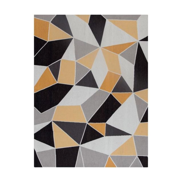 Anji Mountain Figueres Rug d Chair Mat, 1/2inH x 36inW x 48inD, Yellow/Gray MPN:AMB9020D