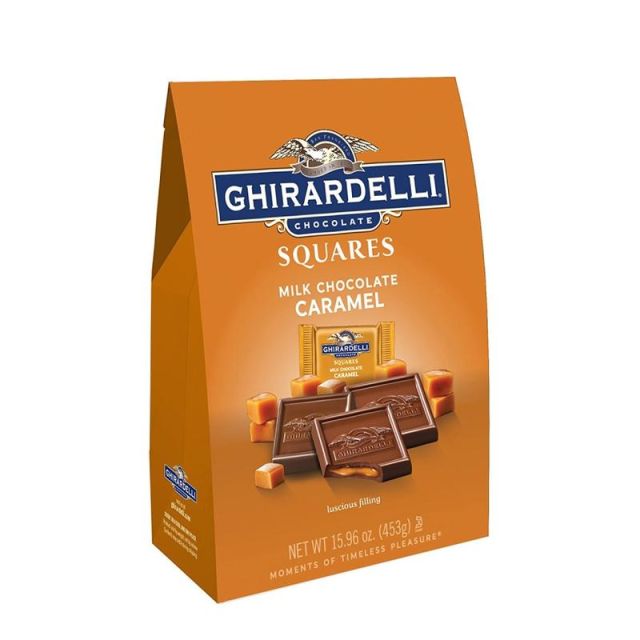 Ghirardelli Chocolate Squares, Milk Chocolate And Caramel, 15.9 Oz Bag (Min Order Qty 3) MPN:62285
