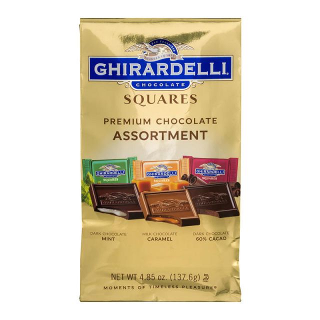 Ghirardelli Chocolate Squares, Premium Assortment, 4.85 Oz, Pack Of 3 Bags (Min Order Qty 2) MPN:62303