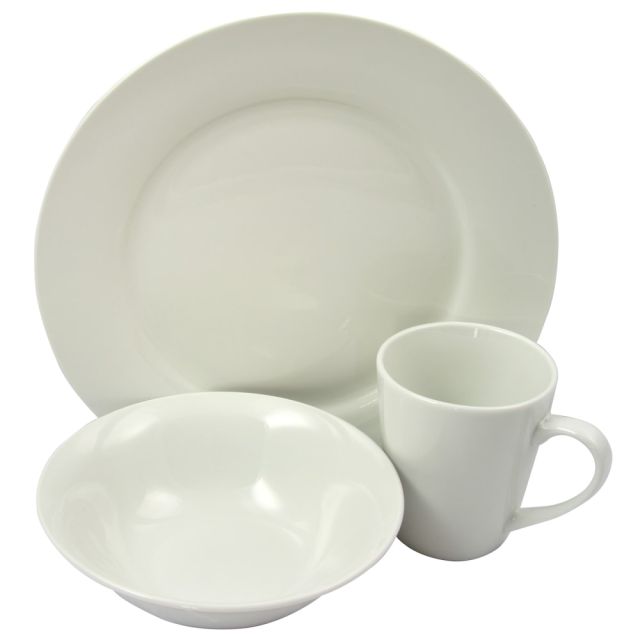 Gibson Home Noble Court 12-Piece Fine Ceramic Dinnerware Set, White (Min Order Qty 2) MPN:995100535M