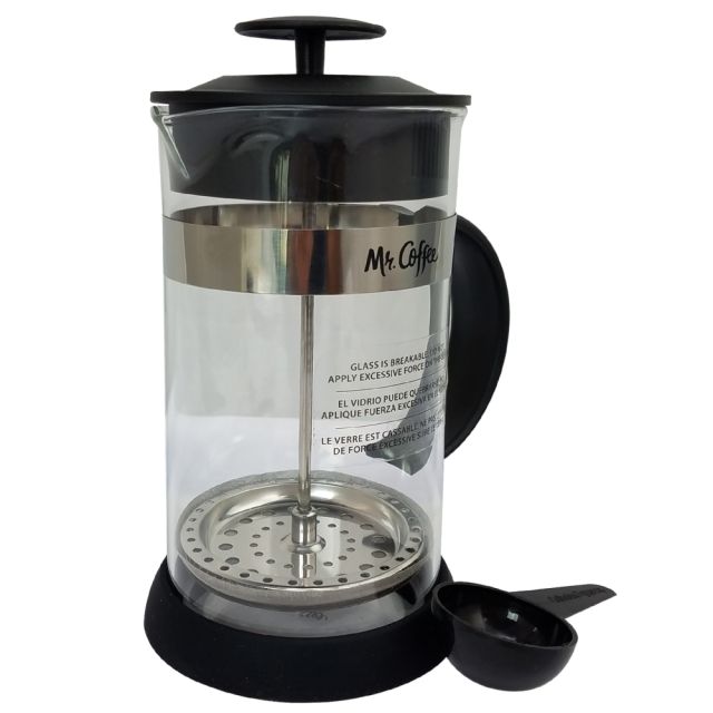Mr. Coffee Cafe Oasis 32 Oz French Press Coffee Maker, Black/Clear (Min Order Qty 3) MPN:99586595M