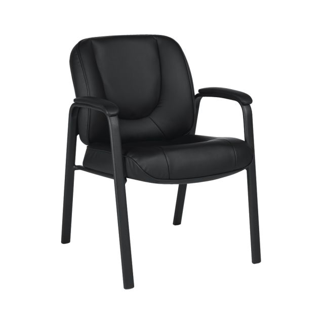 Offices To Go Luxhide Bonded Leather Guest Chair, Black MPN:OTG3915B