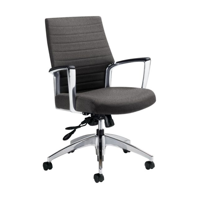 Global Accord Mid-Back Tilter Chair, 37inH x 25inW x 25inD, Slate MPN:QS2671-4AL-S103