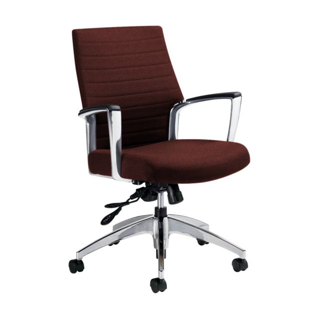 Global Accord Mid-Back Tilter Chair, 37inH x 25inW x 25inD, Russet MPN:QS2671-4AL-S104