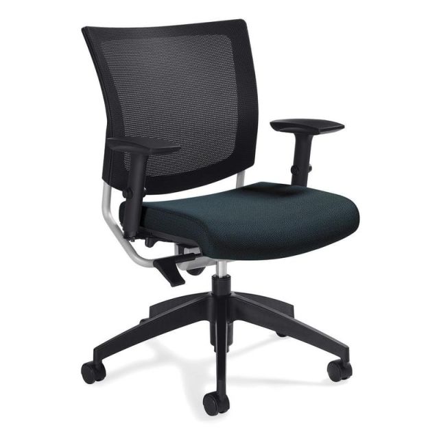 Global Graphic Mesh-Back Task Chair, 36inH x 25inW x 24inD, Sapphire MPN:2738MBG4BK-S106