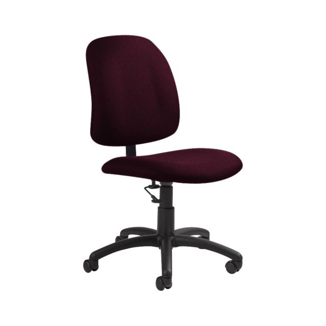 Global Goal Low-Back Task Chair, 39inH x 20 1/2inW x 24 1/2inD, Vermilion/Black MPN:QS2239-6BK-JN07