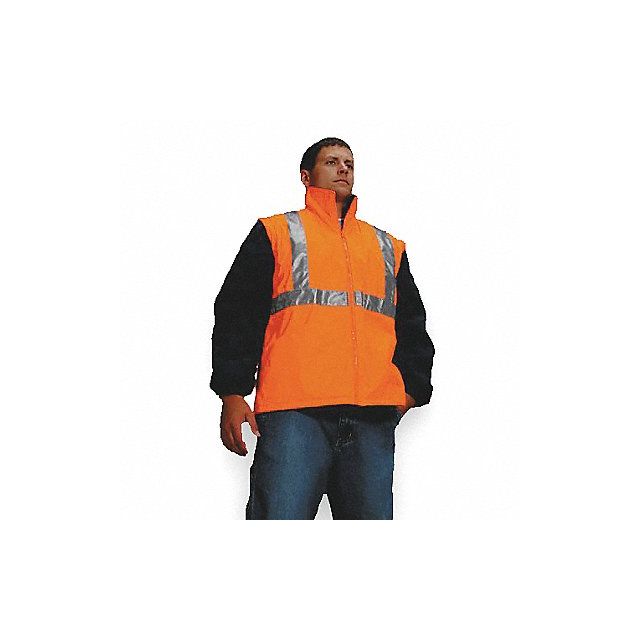 Hooded Jacket Insulated Orange S MPN:8385