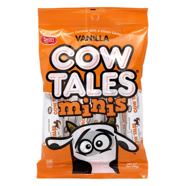 Goetzes Mini Vanilla Cow Tales, 4 Oz Pouches, Box Of 12 (Min Order Qty 2) MPN:75101