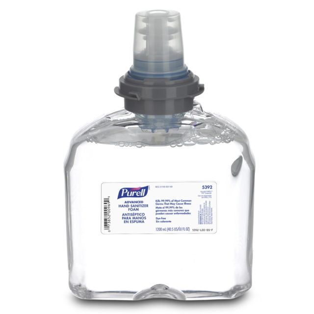 PURELL Advanced Hand Sanitizer Foam Refill, 1200 mL Refill (Min Order Qty 2) MPN:539202EA