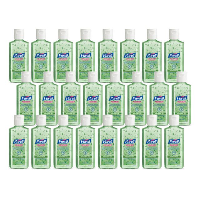 PURELL Advanced Hand Sanitizer Soothing Gel, Fresh Scent, 4-oz. Flip-Cap Bottle, 24/Carton MPN:9631CT