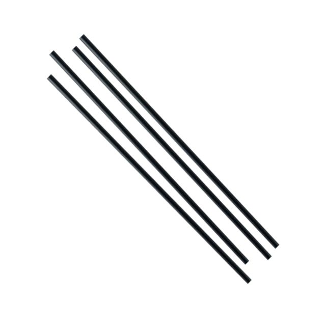 Wrapped Paper Straws, 8in, Black, Case Of 600 Straws (Min Order Qty 2) MPN:51031BU