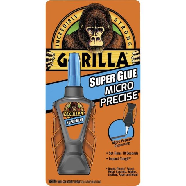 Gorilla Micro Precise Super Glue - 0.19 oz - 1 Each - Clear (Min Order Qty 6) MPN:6770002