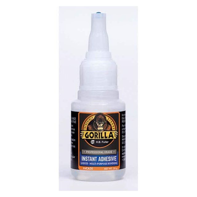Adhesive Glue: 20 g Squeeze Bottle, Clear MPN:CA30