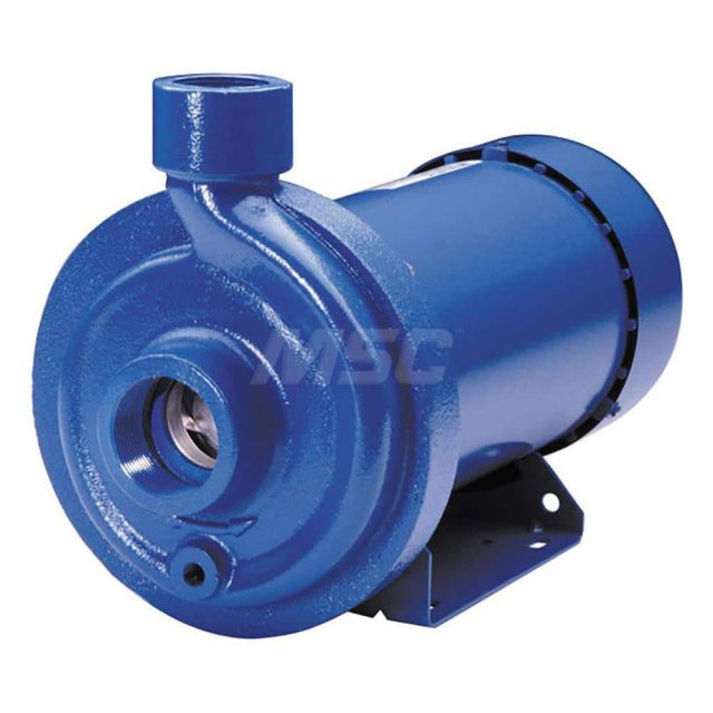 AC Straight Pump: 115/230V, 7.6/4-3.8A, 1/2 hp, 1 Phase, Cast Iron Housing, 316 Stainless Steel Impeller MPN:100MC1C4E0