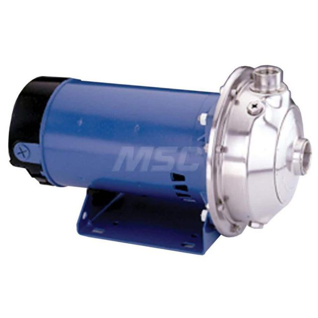 AC Straight Pump: 115/230V, 8.2/4.2-4.1A, 1/2 hp, 1 Phase, 316 Stainless Steel Housing, 316 Stainless Steel Impeller MPN:100MS1C1E0