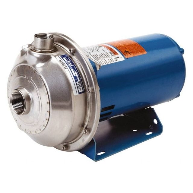 AC Straight Pump: 230V, 15.2A, 3 hp, 1 Phase, 316L Stainless Steel Housing, 316L Stainless Steel Impeller MPN:100MS1H1A0