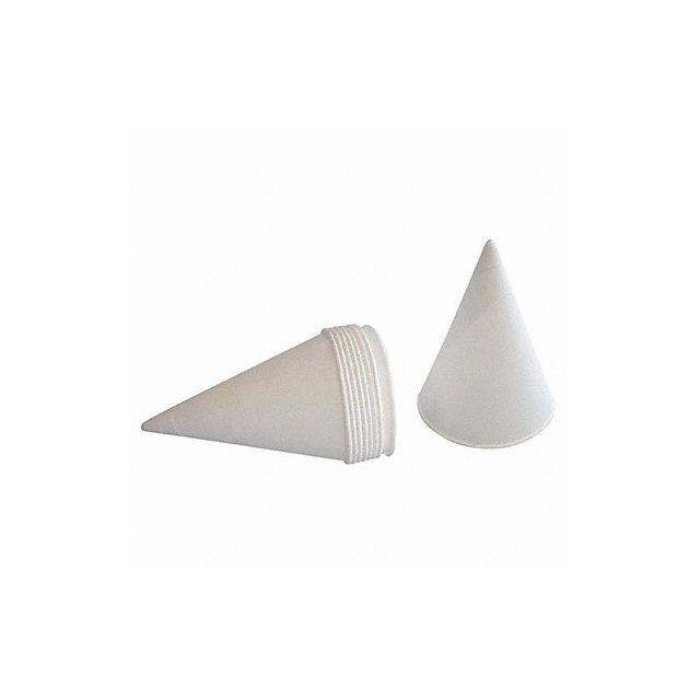 Disp. Cone Cup 4-1/4 oz White PK200 25K814 Disposable Tableware