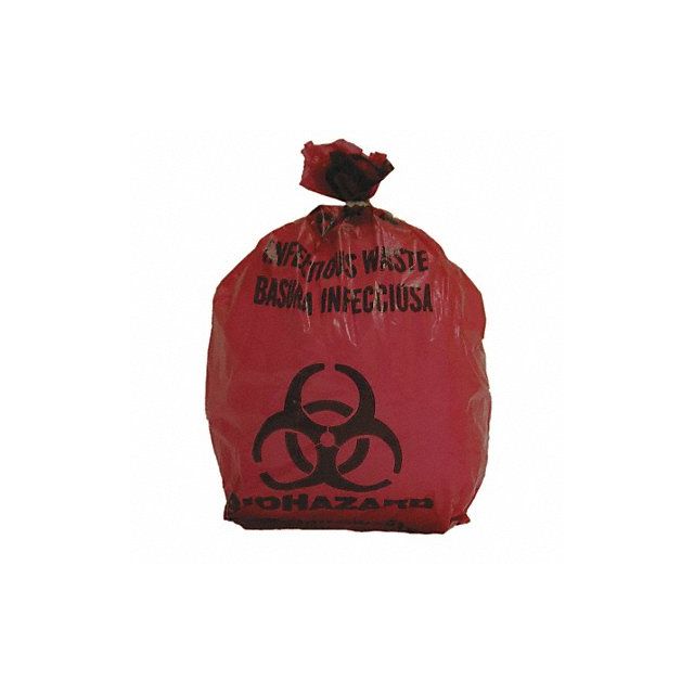 Biohazard Bags 1 gal Red PK200 MPN:3UAF2