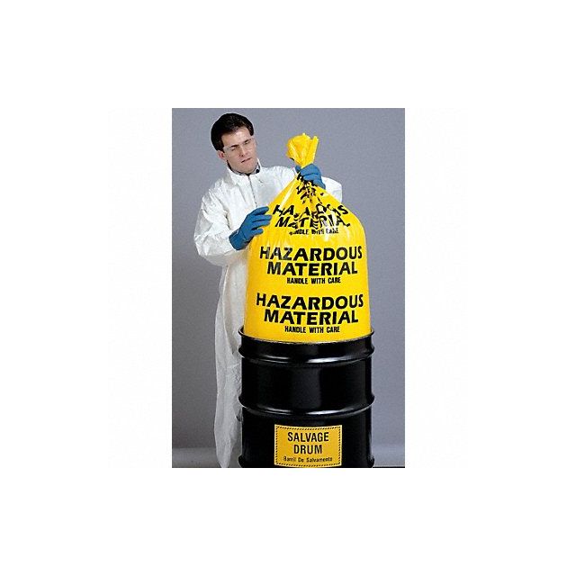 Hazardous Waste Bags 1-1/2 gal Yel PK24 MPN:3WNA3