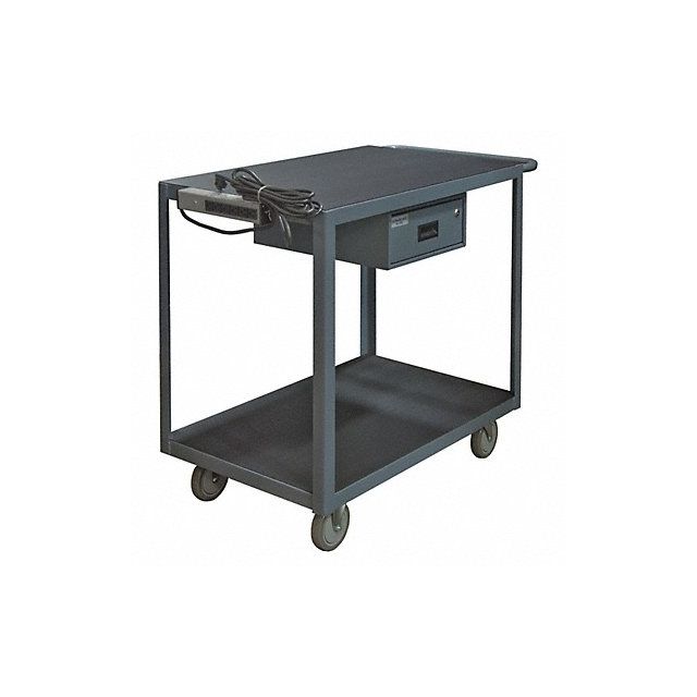 Instrument Cart 1 200 lb Steel MPN:RSIC-2436-2-8PN-95