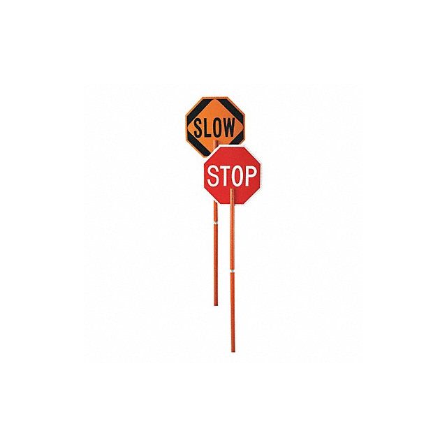 Stop/Slow Pole Mounted Paddle Plastic MPN:03-823P
