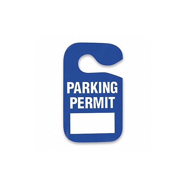 Parking Permit Blue W 3 In PK5 MPN:2XKE6