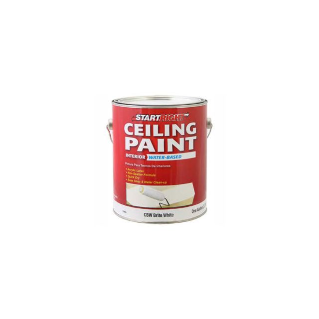 Start Right Ceiling Paint Flat Finish Brite White Gallon - 734665 734665