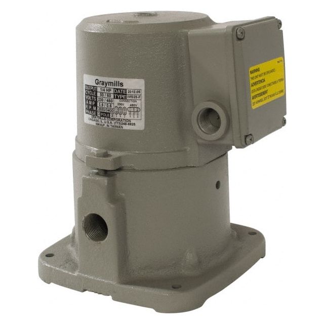 Suction Pump: 1/4 hp, 230/460V, 3 Phase, 3,450 RPM, Cast Iron Housing IMS25-F Plumbing