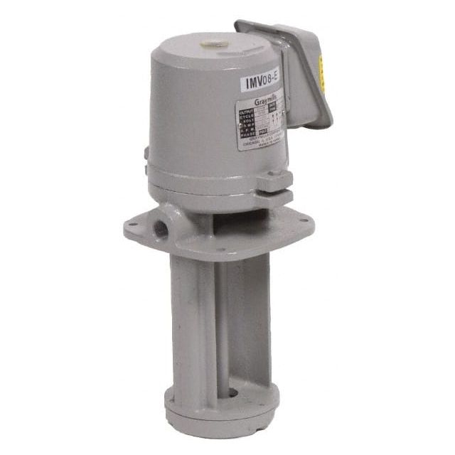 Immersion Pump: 1/4 hp, 115/230V, 3/1.5A, 1 Phase, 3,450 RPM, Cast Iron Housing IMV25-E