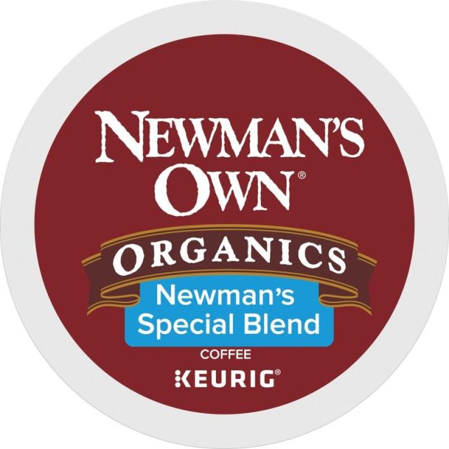 Newmans Own Organics Single-Serve Coffee K-Cup,  Special Blend, Carton Of 96, 4 x 24 Per Box 4050CT