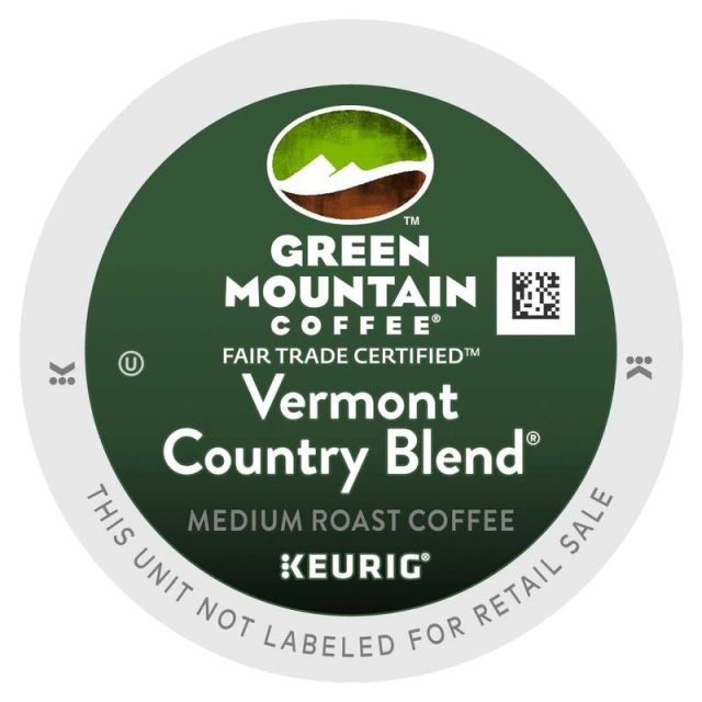 Green Mountain Coffee Single-Serve Coffee K-Cup, Vermont Country Blend, Carton Of 96, 4 x 24 6602CT
