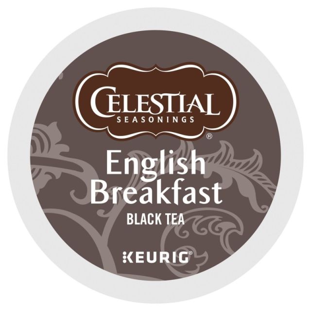 Celestial Seasonings Single-Serve K-Cup Pods, English Breakfast Tea, Box Of 24 (Min Order Qty 4) MPN:14731