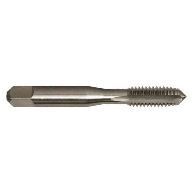 Straight Flute Tap: #0-80 UNF, 2 Flutes, Plug, 2B Class of Fit, High Speed Steel, Bright/Uncoated MPN:300041