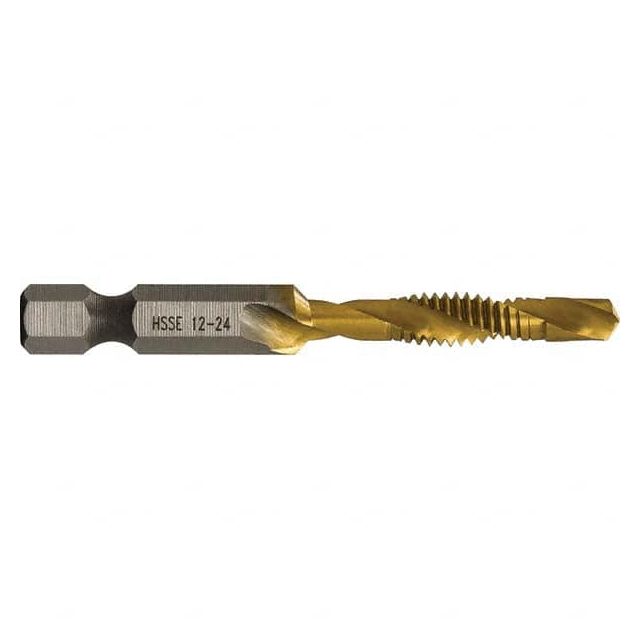 Combination Drill & Tap Sets, Minimum Thread Size (mm): #12-24 in , Minimum Thread Size DTAPSS12-24