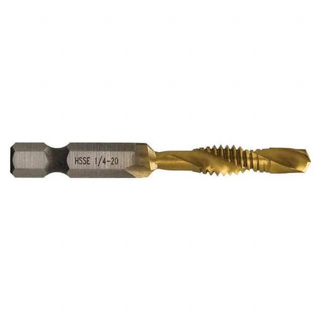 Combination Drill & Tap Sets, Minimum Thread Size (mm): 1/4-20 in , Minimum Thread Size DTAPSS1/4-20