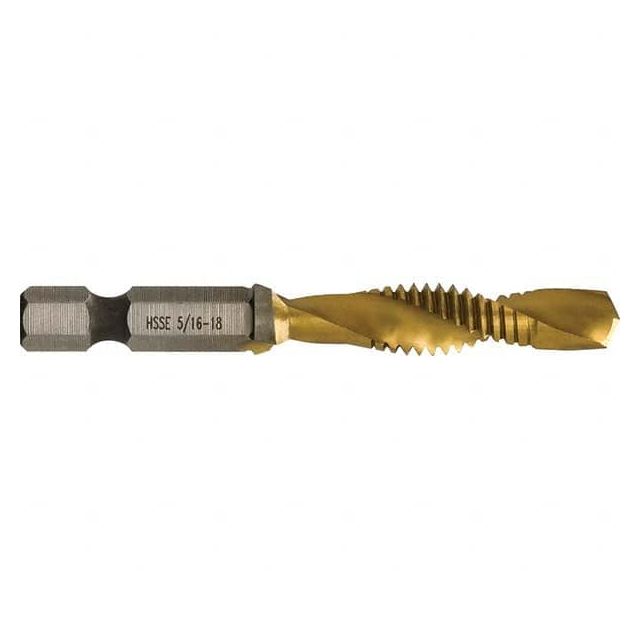 Combination Drill & Tap Sets, Minimum Thread Size (mm): 5/16-18 in , Minimum Thread DTAPSS5/16-18