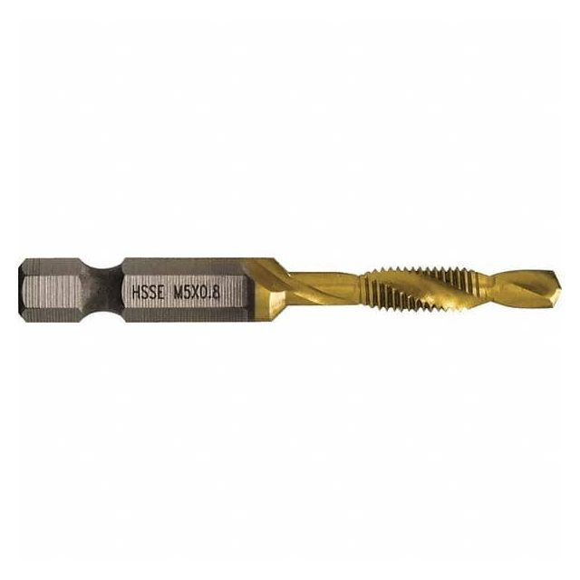 Combination Drill & Tap Sets, Minimum Thread Size (mm): M5x0.80 mm , Minimum Thread Size DTAPSSM5C