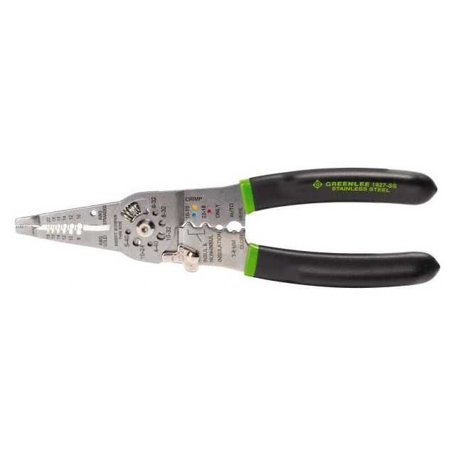 Wire Stripper: 18 AWG Solid & 20 AWG Stranded Max Capacity MPN:1927-SS