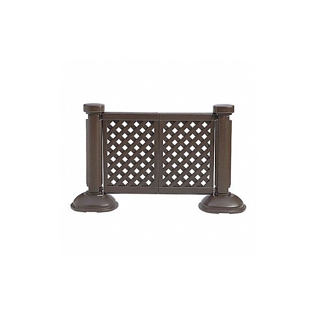 Fence Post and Base Brown 3 ft H MPN:US960423
