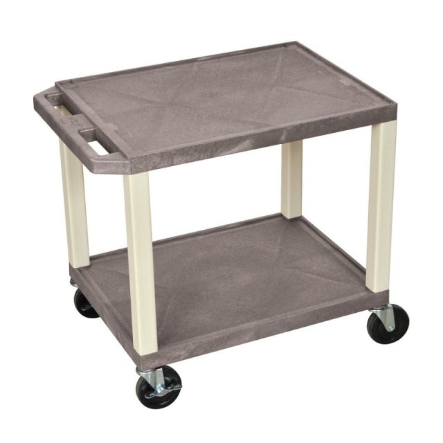 H. Wilson 26in Plastic Utility Cart, With Electric Assembly, 26inH x 24inW x 18inD, Gray MPN:WT26GYE