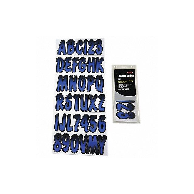 Number and Letter Combo Kit Blue/Black MPN:GBLBKG200
