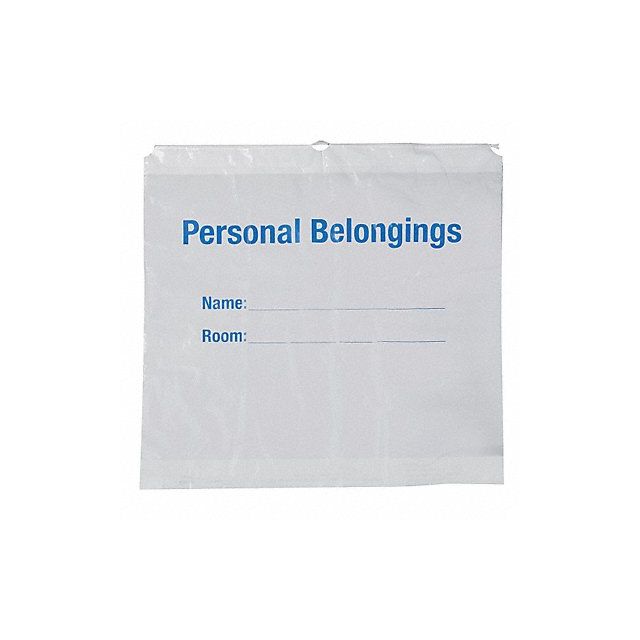 Personal Belonging Bag Plastic PK250 MPN:HCS7001-1.5