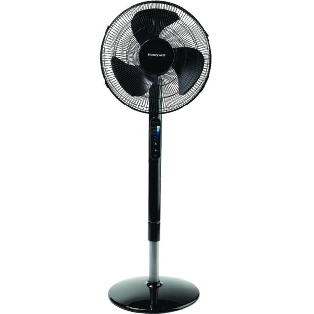 Honeywell Advanced QuietSet 16in Stand Fan With Noise Reduction Technology - 48in Height x 15.8in Width - Black MPN:HSF600B
