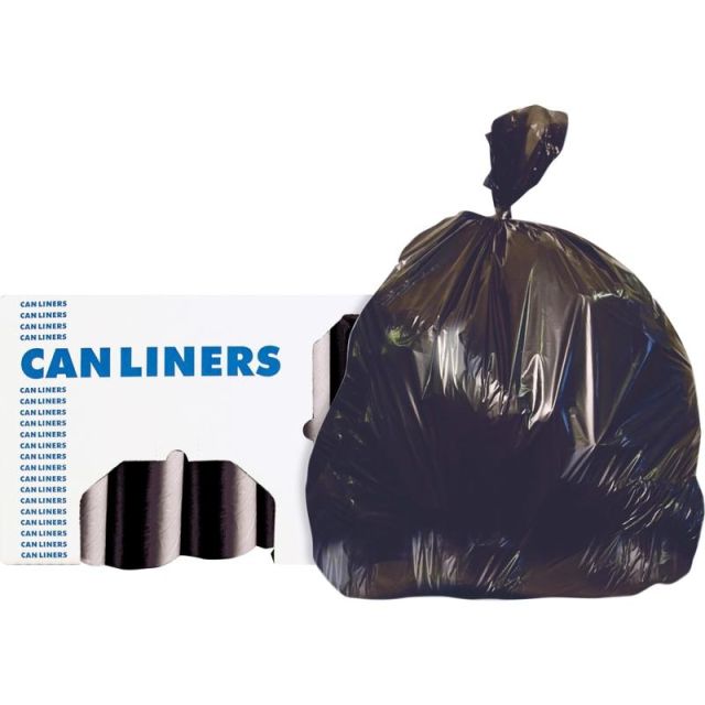 Heritage AccuFit RePrime Can Liners - 23 gal/55 lb Capacity - 30in Width x 45in Length - 0.90 mil (23 Micron) Thickness - Black - Resin - 8/Carton - 25 Per Roll - Can MPN:H6045TKR01