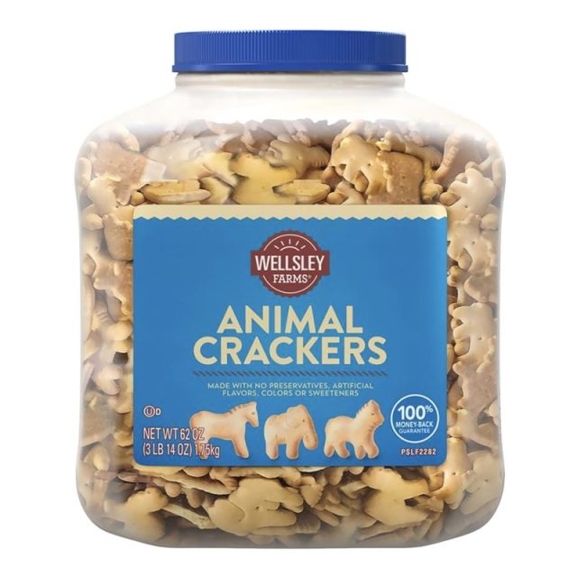 Wellsley Farms Natural Animal Crackers, 62 Oz Tub (Min Order Qty 3) MPN:19300