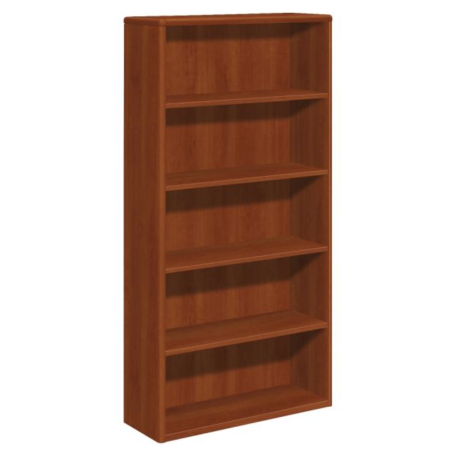 HON 10700 Series Laminate Bookcase, 5 Shelves, Cognac MPN:10755CO