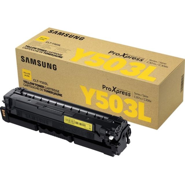 HP CLT-Y503L High Yield Laser Toner Cartridge - Yellow - 1 Pack - 5000 Pages SU494A