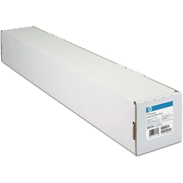 HP Universal Instant-Dry Gloss Photo Paper, 42in x 100ft, 107 (U.S.) Brightness, 50.5 Lb, FSC Certified MPN:Q6576A