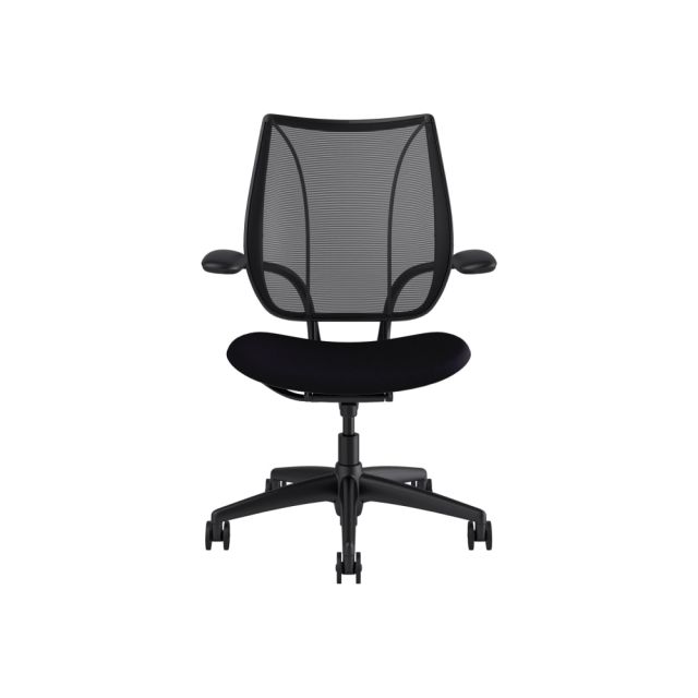 Humanscale Liberty - Chair - task - armrests - tilt - swivel - plastic, aluminum, steel - black MPN:L111BM10CF10