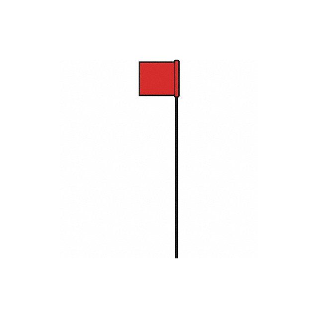 Marking Flag Red Solid Pattern PK25 MPN:SF-21/RD